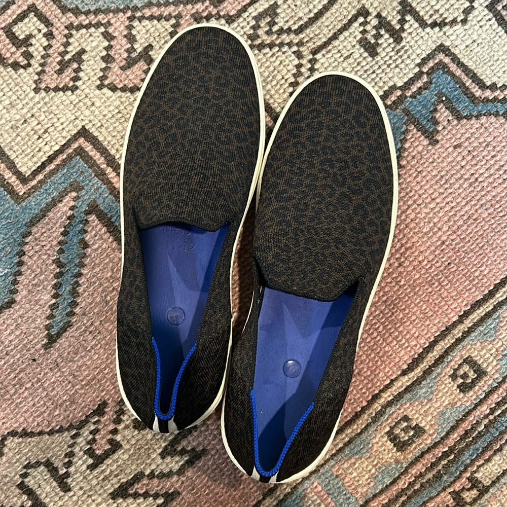 Rothy’s Leopard Sneakers Size 1-